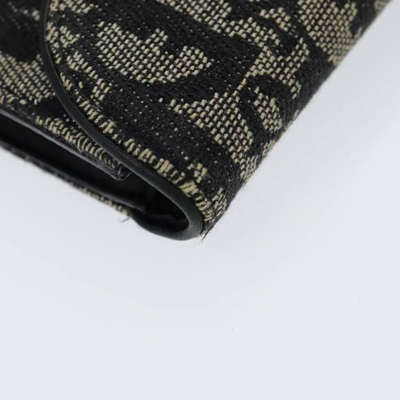 Christian Dior Trotter Canvas Wallet Black Auth hk1508 - Picture 14 of 16
